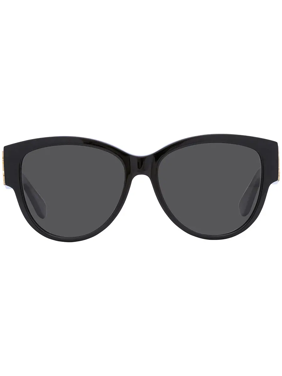 Женские солнцезащитные очки Saint Laurent серого овального цвета SL M3 002 55