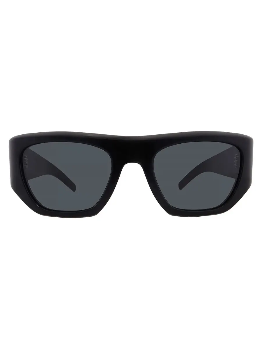 Женские солнцезащитные очки Saint Laurent Grey Square SL 740 005 52