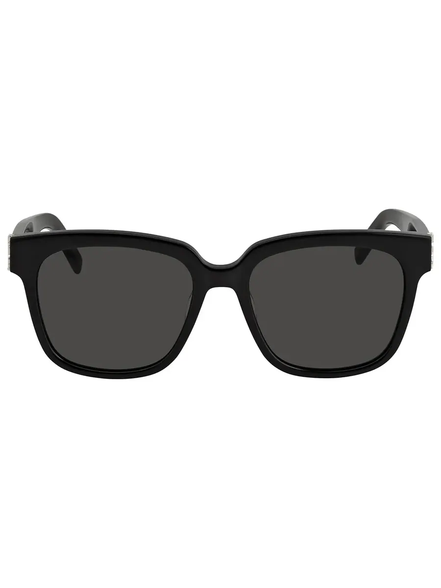 Женские солнцезащитные очки Saint Laurent Grey Square SL M40 003 54 — изображение 3 из 4, серый