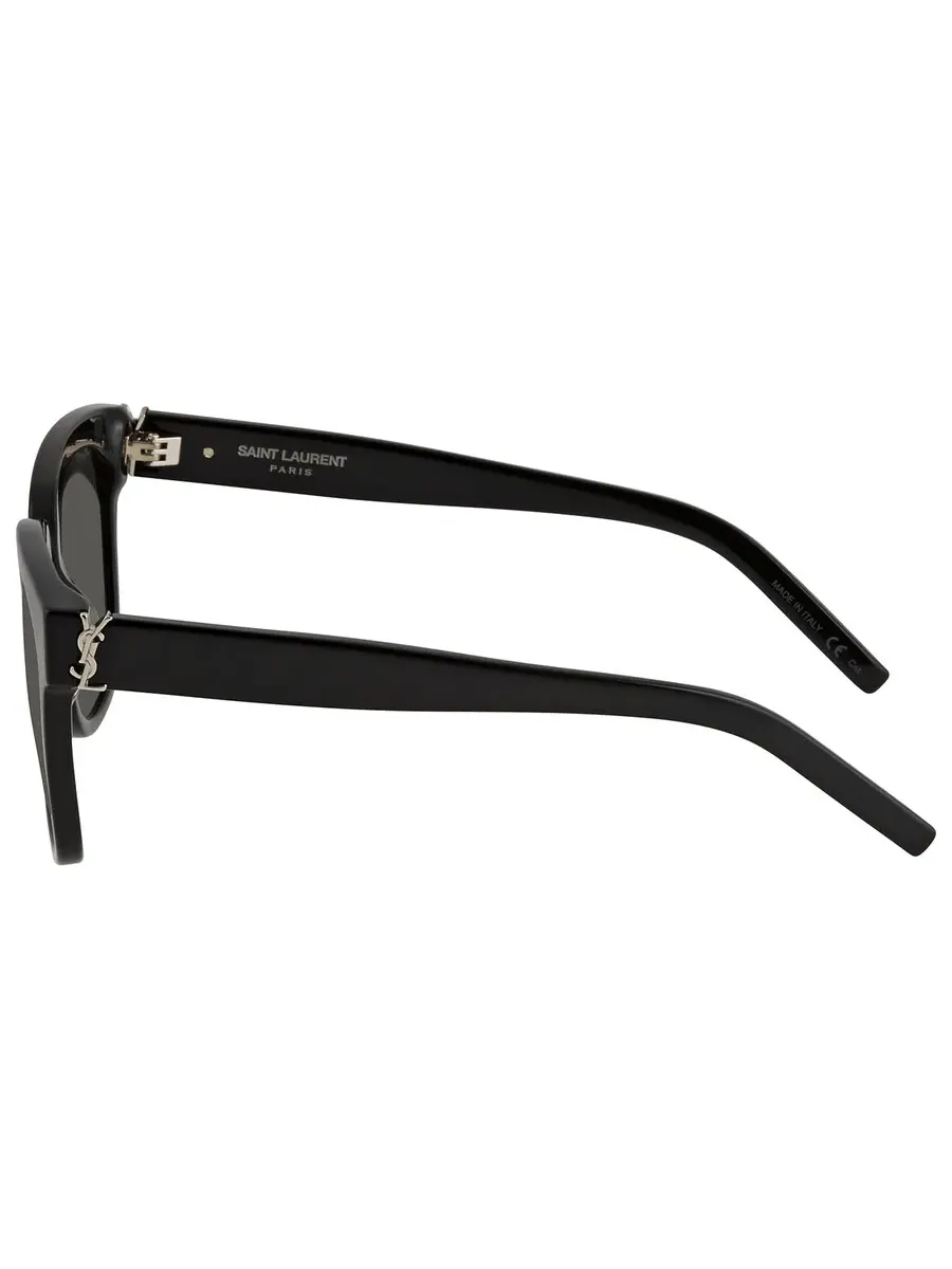 Женские солнцезащитные очки Saint Laurent Grey Square SL M40 003 54 — изображение 4 из 4, серый