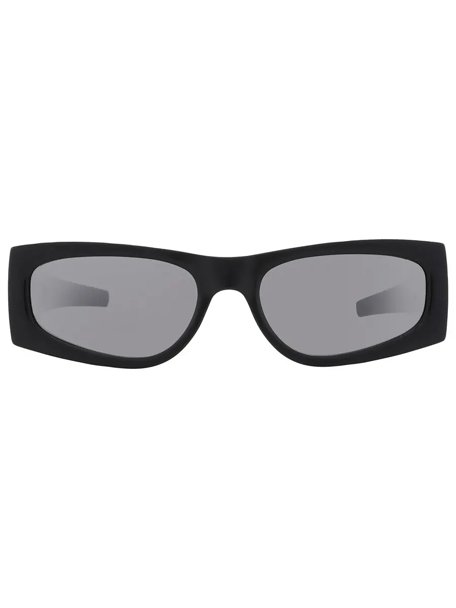 Женские солнцезащитные очки Saint Laurent Silver Mirror прямоугольной формы SL M140 002 56
