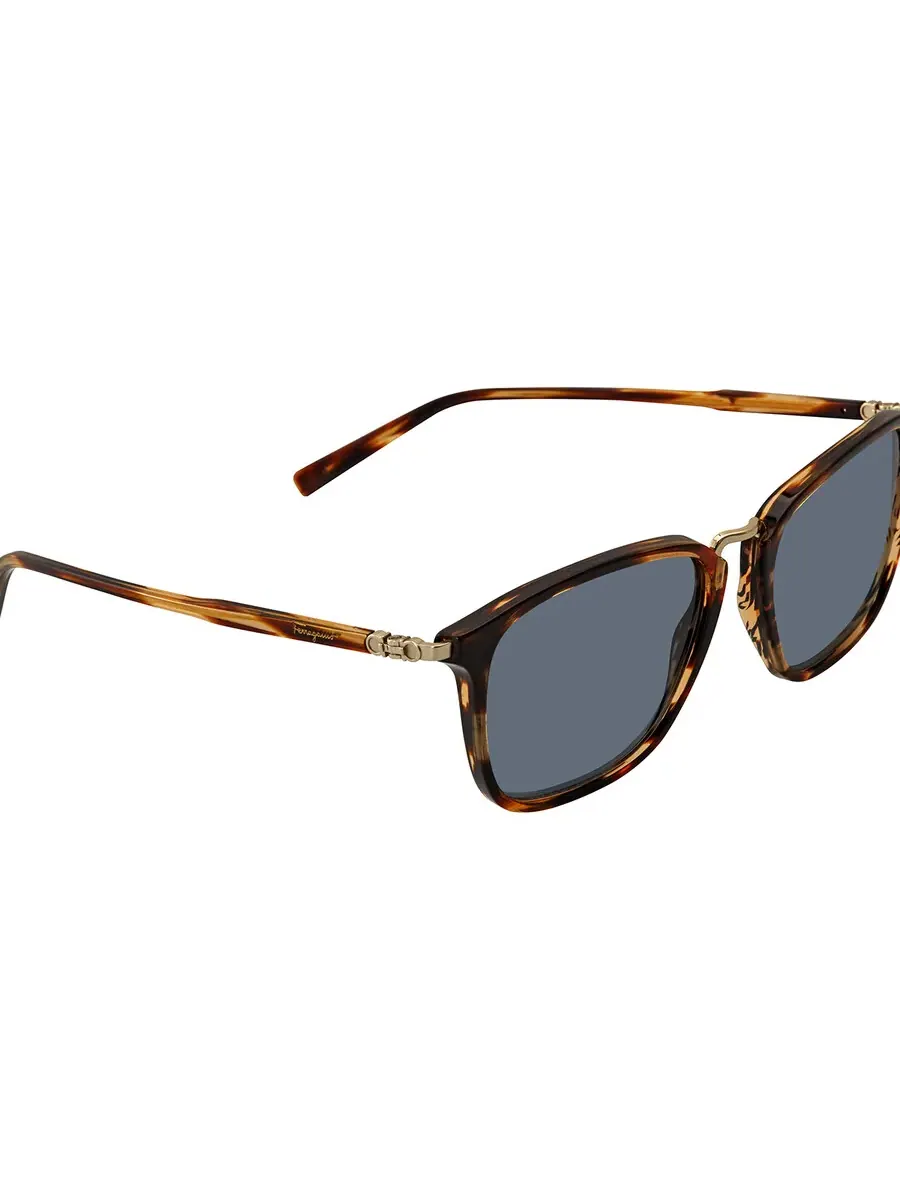 Мужские солнцезащитные очки Ferragamo Blue Square SF910S 216 54 — изображение 2 из 3, синий
