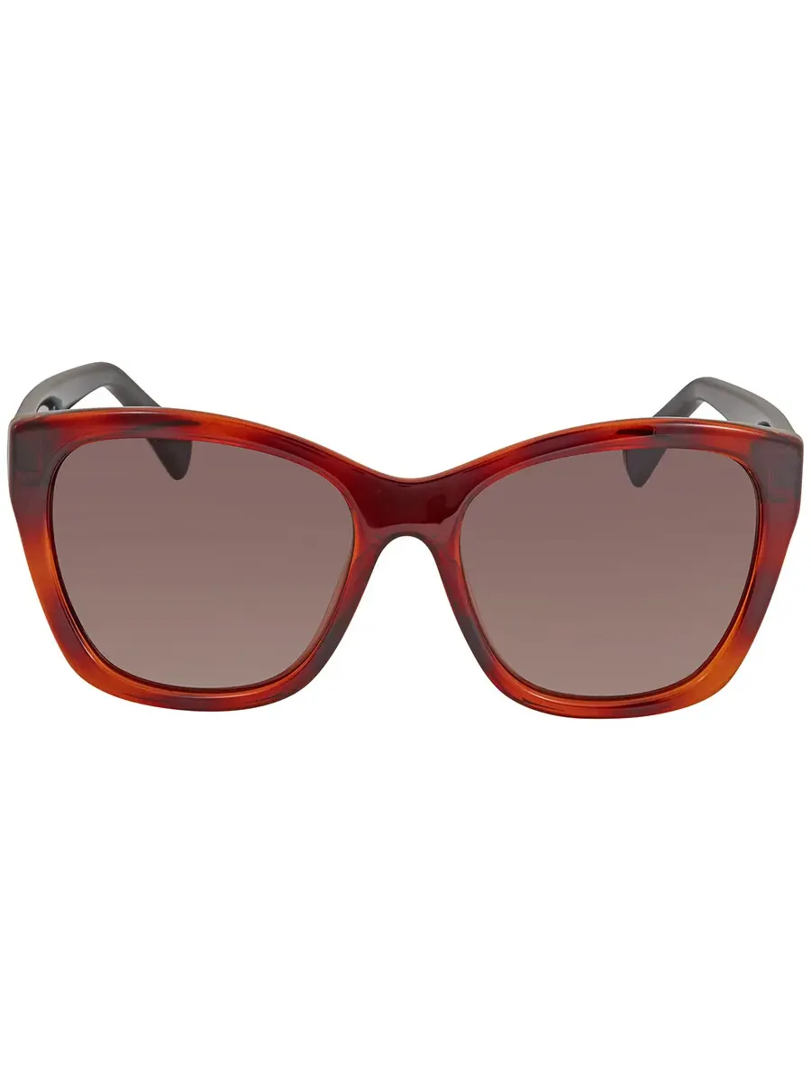 Солнцезащитные очки для женщин Salvatore Ferragamo Brown Cat Eye SF957S 214 56