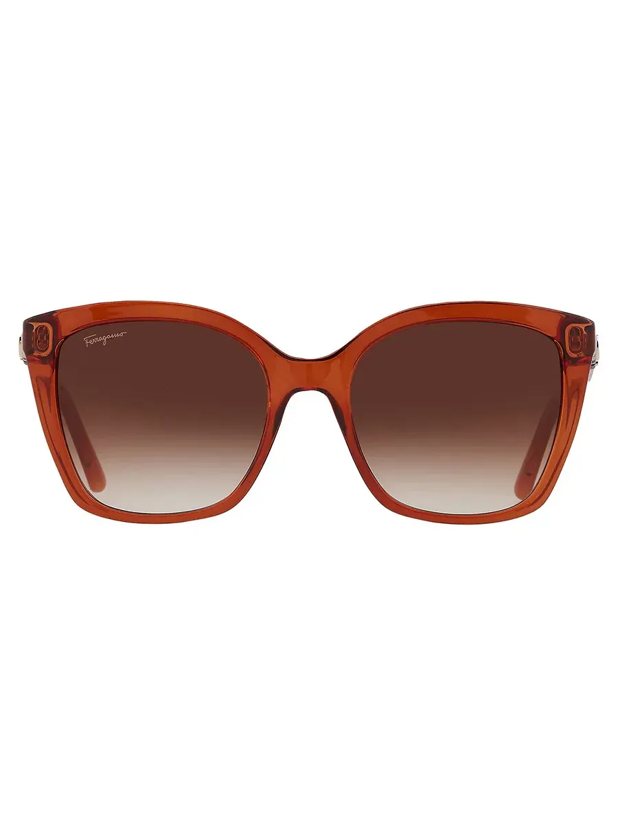 Солнцезащитные очки женские Salvatore Ferragamo SF1026S 261 54 коричневый градиент с бабочкой