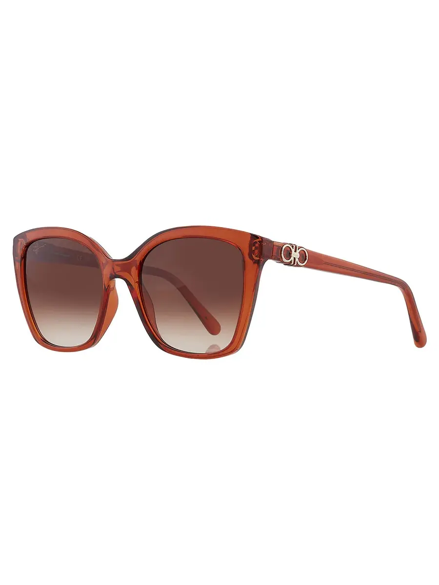 Солнцезащитные очки женские Salvatore Ferragamo SF1026S 261 54 коричневый градиент с бабочкой — изображение 3 из 5