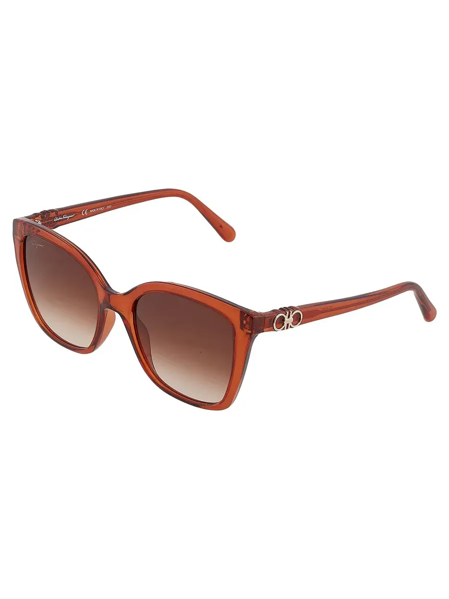 Солнцезащитные очки женские Salvatore Ferragamo SF1026S 261 54 коричневый градиент с бабочкой — изображение 4 из 5