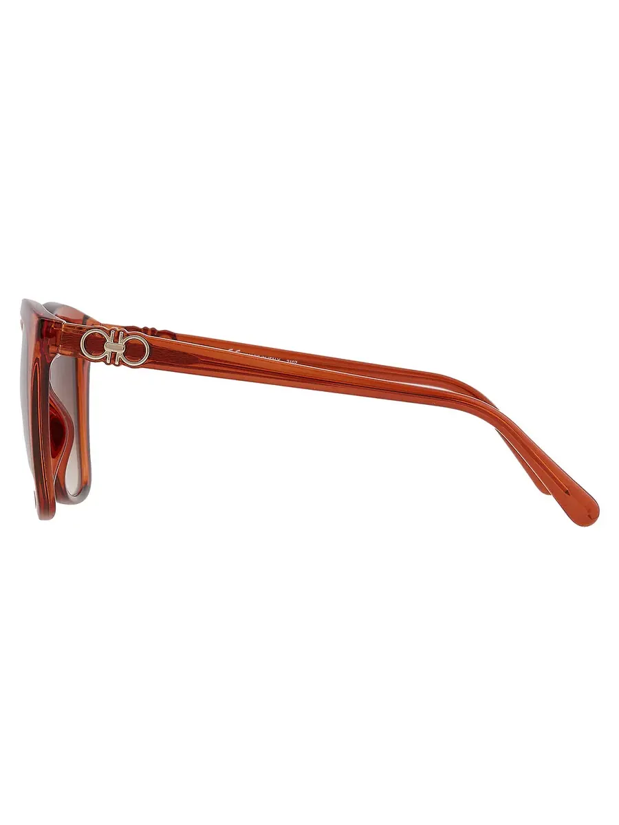 Солнцезащитные очки женские Salvatore Ferragamo SF1026S 261 54 коричневый градиент с бабочкой — изображение 5 из 5