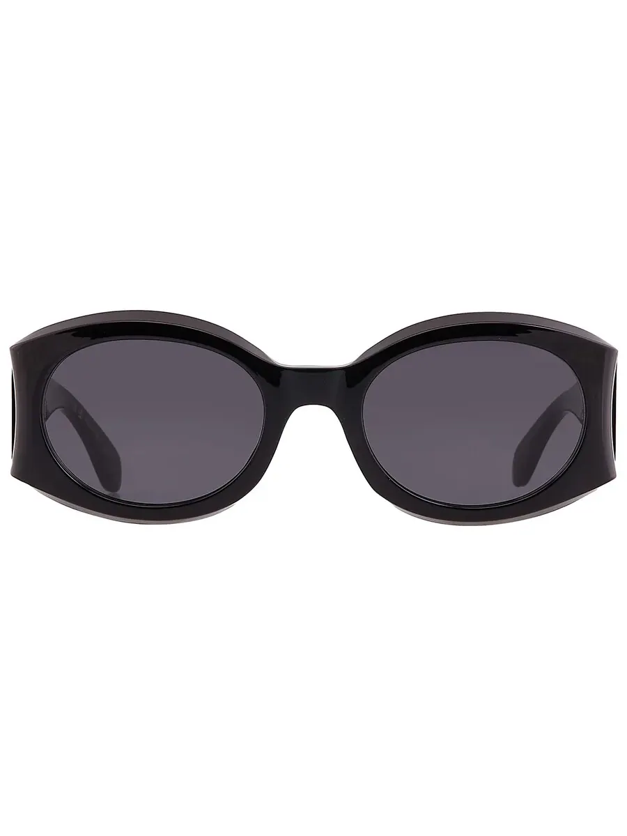 Женские солнцезащитные очки Salvatore Ferragamo темно-серого овального цвета SF2008S 001 55