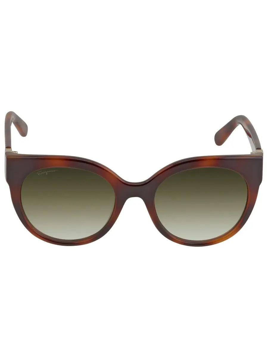 Солнцезащитные очки женские Salvatore Ferragamo Green Cat Eye SF1031S 214 53