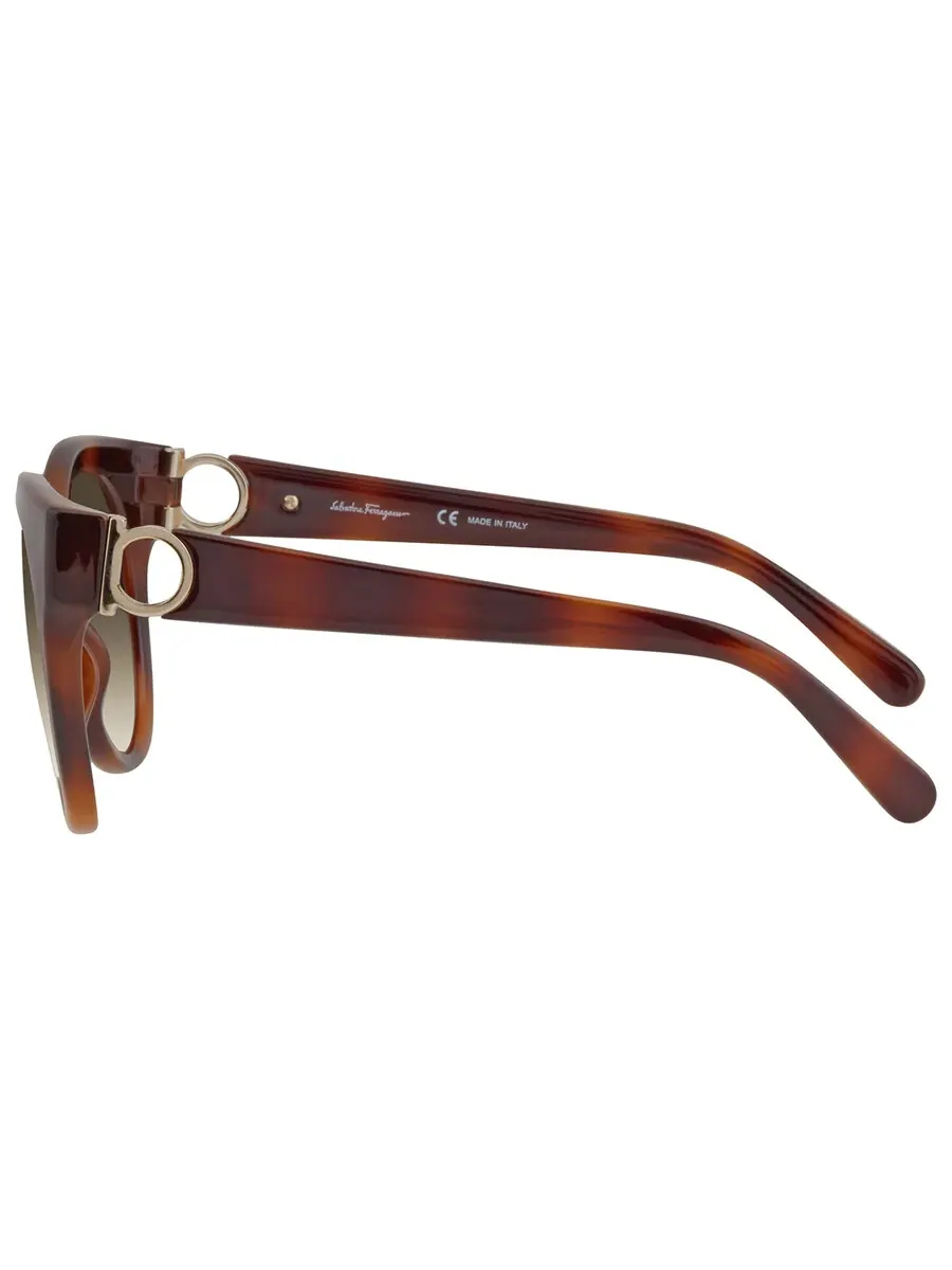 Солнцезащитные очки женские Salvatore Ferragamo Green Cat Eye SF1031S 214 53 — изображение 4 из 4, хаки