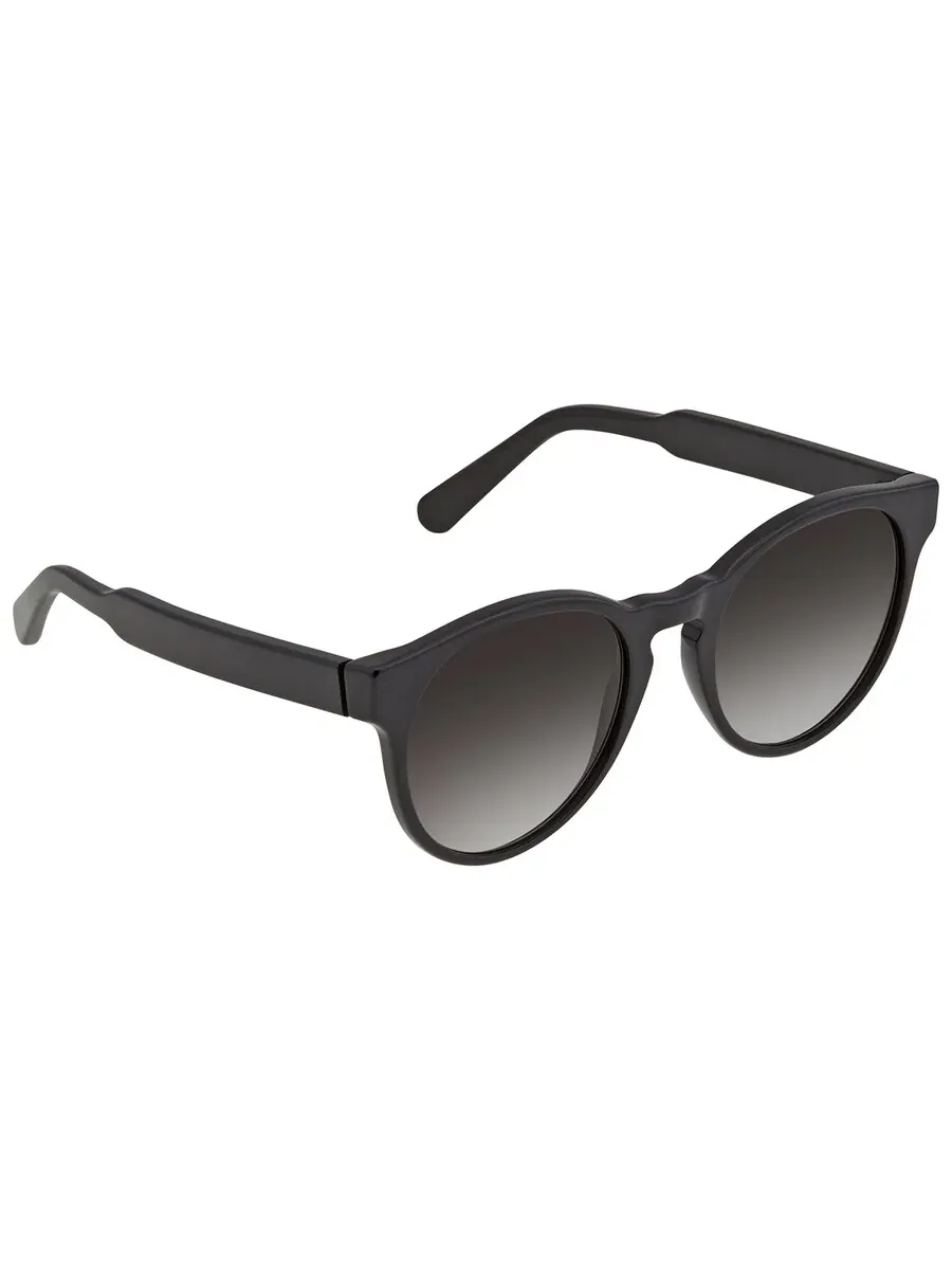 Солнцезащитные очки женские Salvatore Ferragamo серые градиентные круглые SF1068S 001 52 — изображение 3 из 4, черный