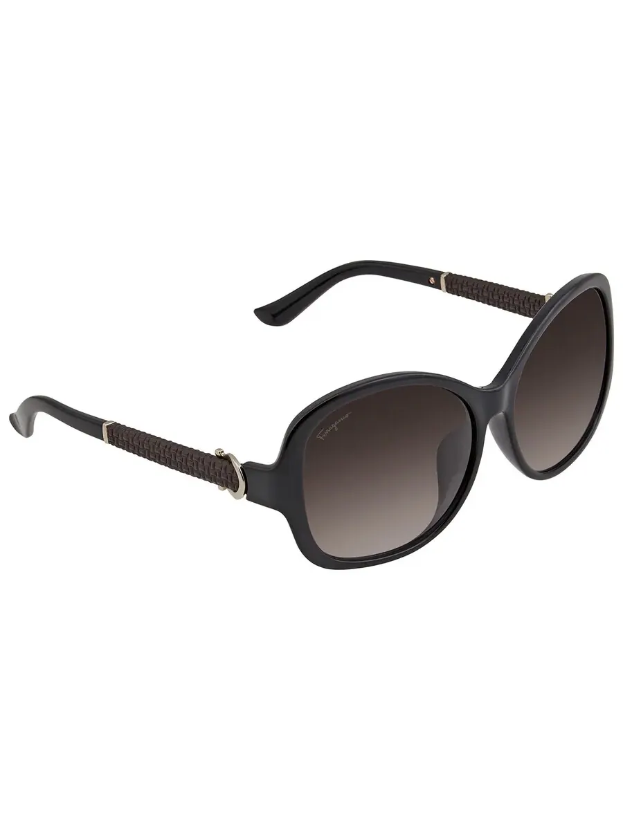 Солнцезащитные очки женские Salvatore Ferragamo серые градиентные с бабочками SF744SLA 001 59 — изображение 3 из 4, серый