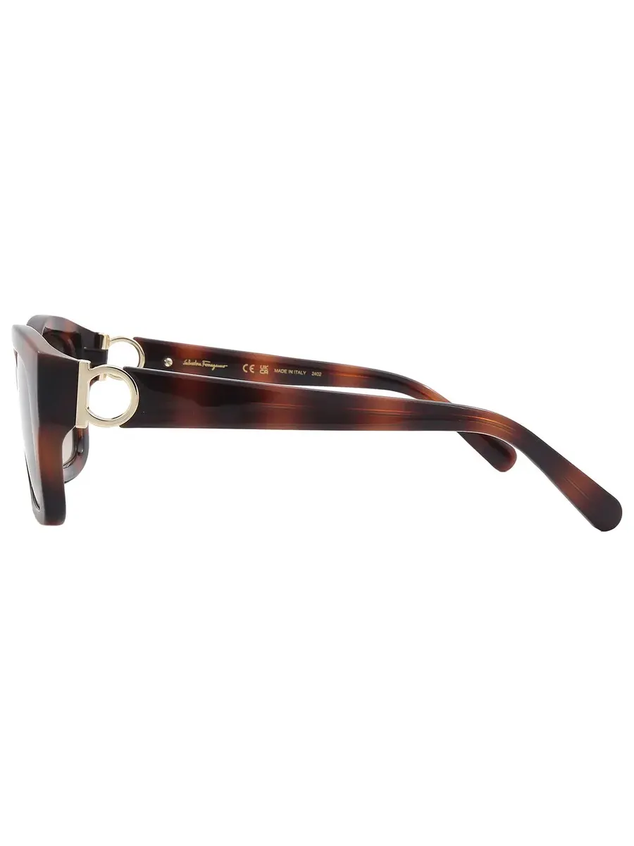 Солнцезащитные очки женские Salvatore Ferragamo SF1012S 214 53 серые градиентные квадратные — изображение 5 из 5, серый