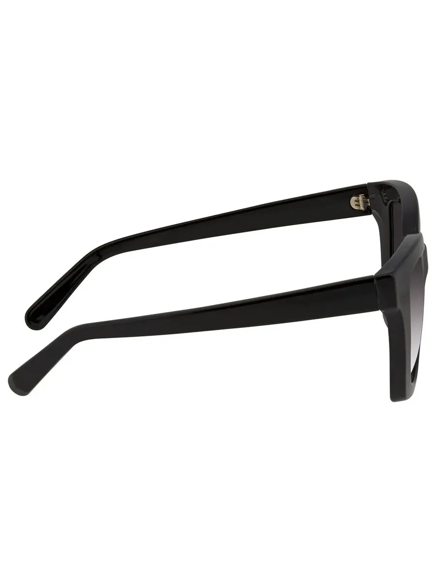 Женские солнцезащитные очки Salvatore Ferragamo серого градиента квадратной формы SF955S 001 53 — изображение 4 из 4, черный