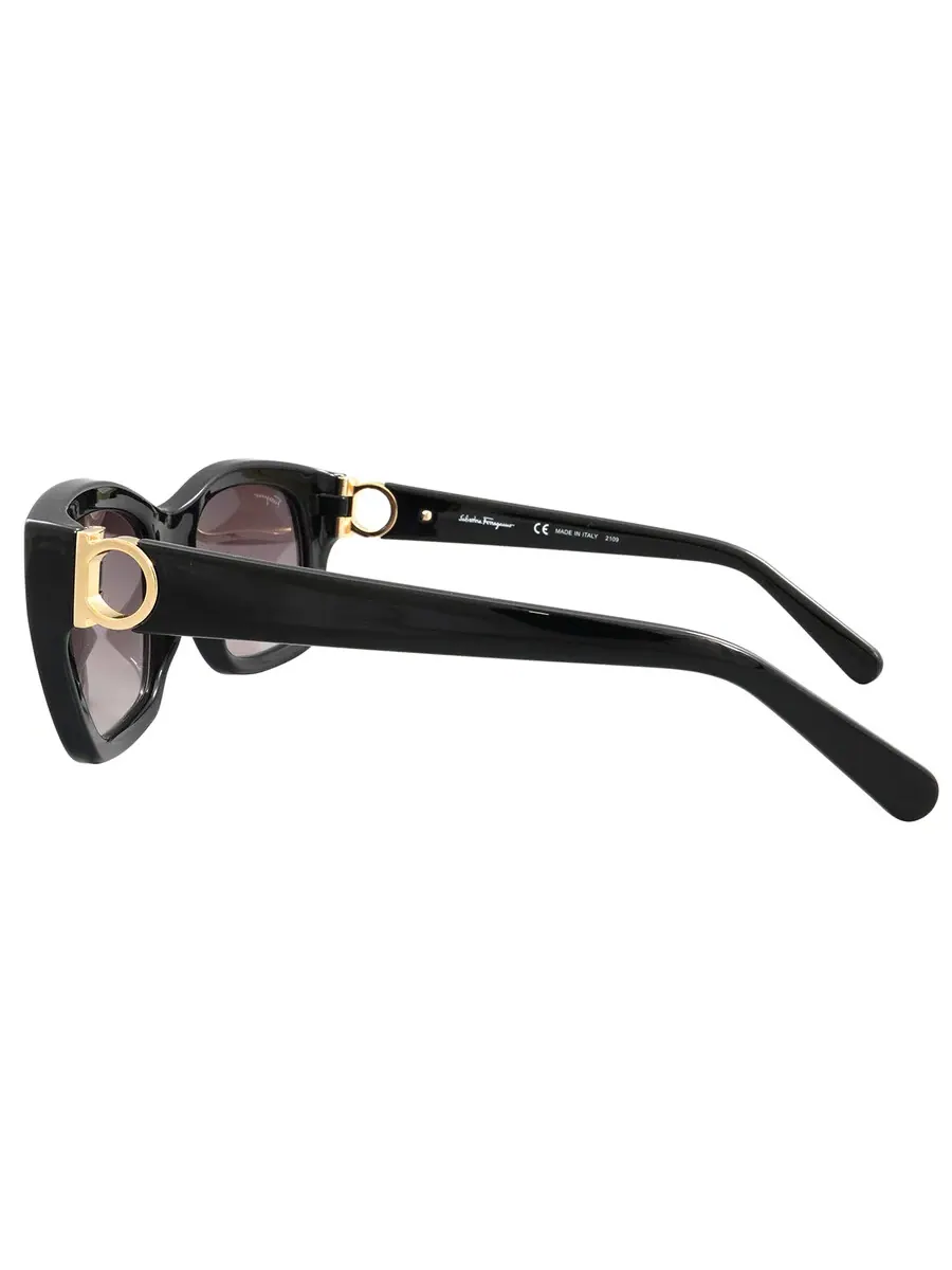 Очки для женщин Ferragamo серые градиентные квадратные SF1012S 001 53 — изображение 4 из 4, черный