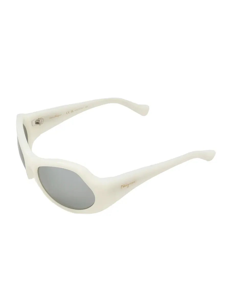 Солнцезащитные очки для женщин Salvatore Ferragamo Grey Wrap SF1078S 102 59 — изображение 5 из 5, серый