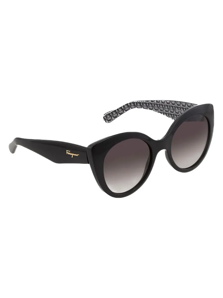 Солнцезащитные очки женские Salvatore Ferragamo Hrey Gradient Butterfly SF964S 001 54 — изображение 3 из 4, серый