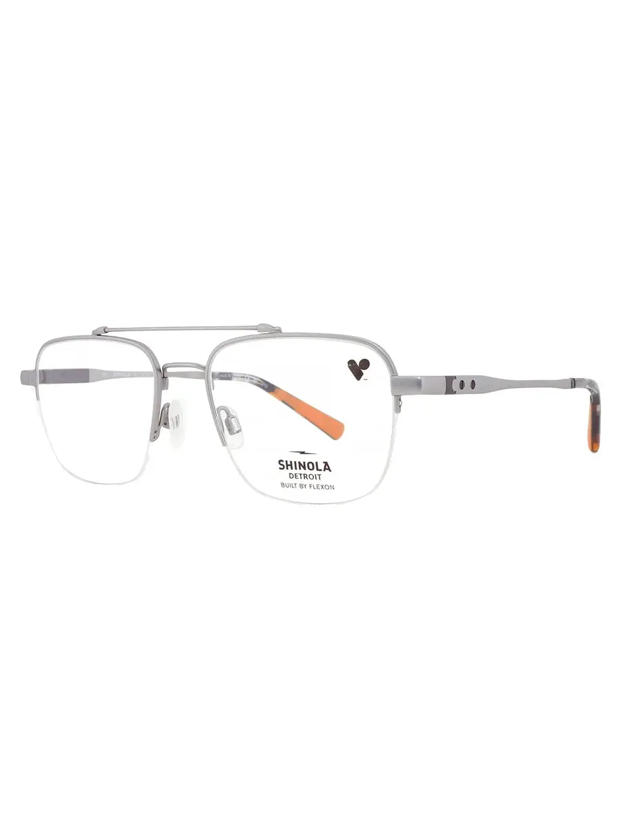 Мужские очки Shinola Demo Navigator SH21000 045 52 — изображение 2 из 4, серебряный