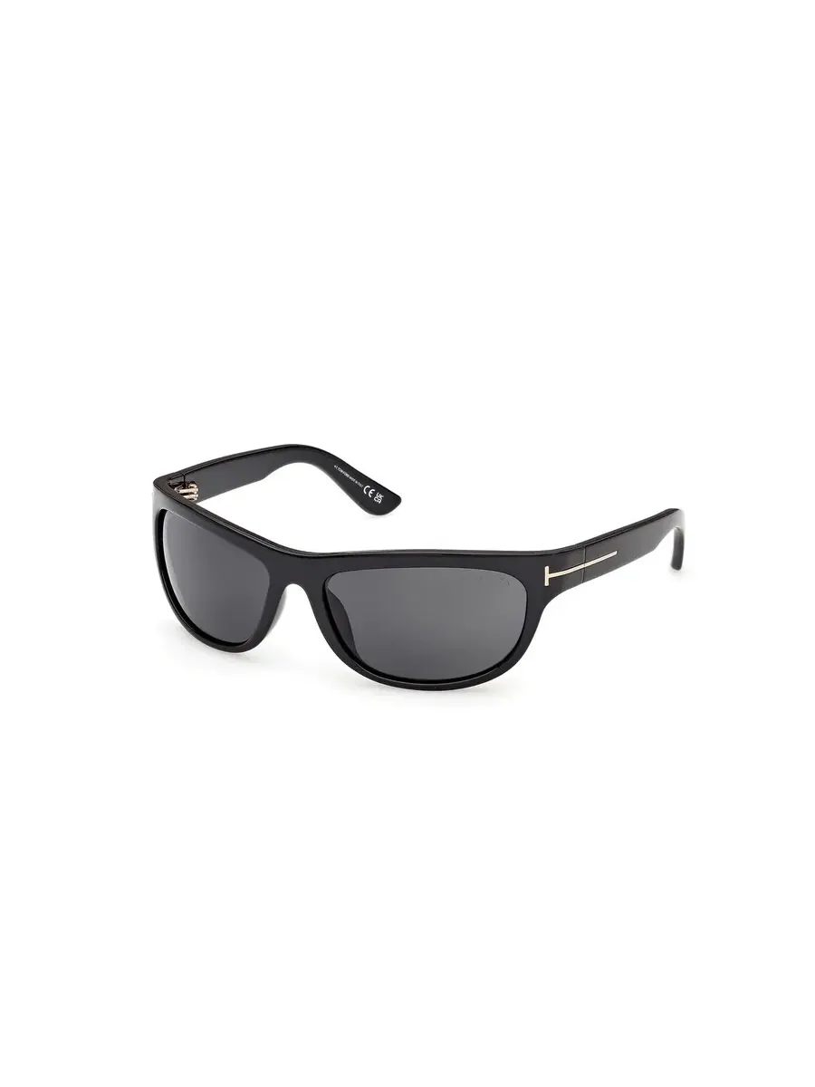 Мужские солнцезащитные очки Tom Ford Anders Smoke Square FT1363 01A 62 — черный