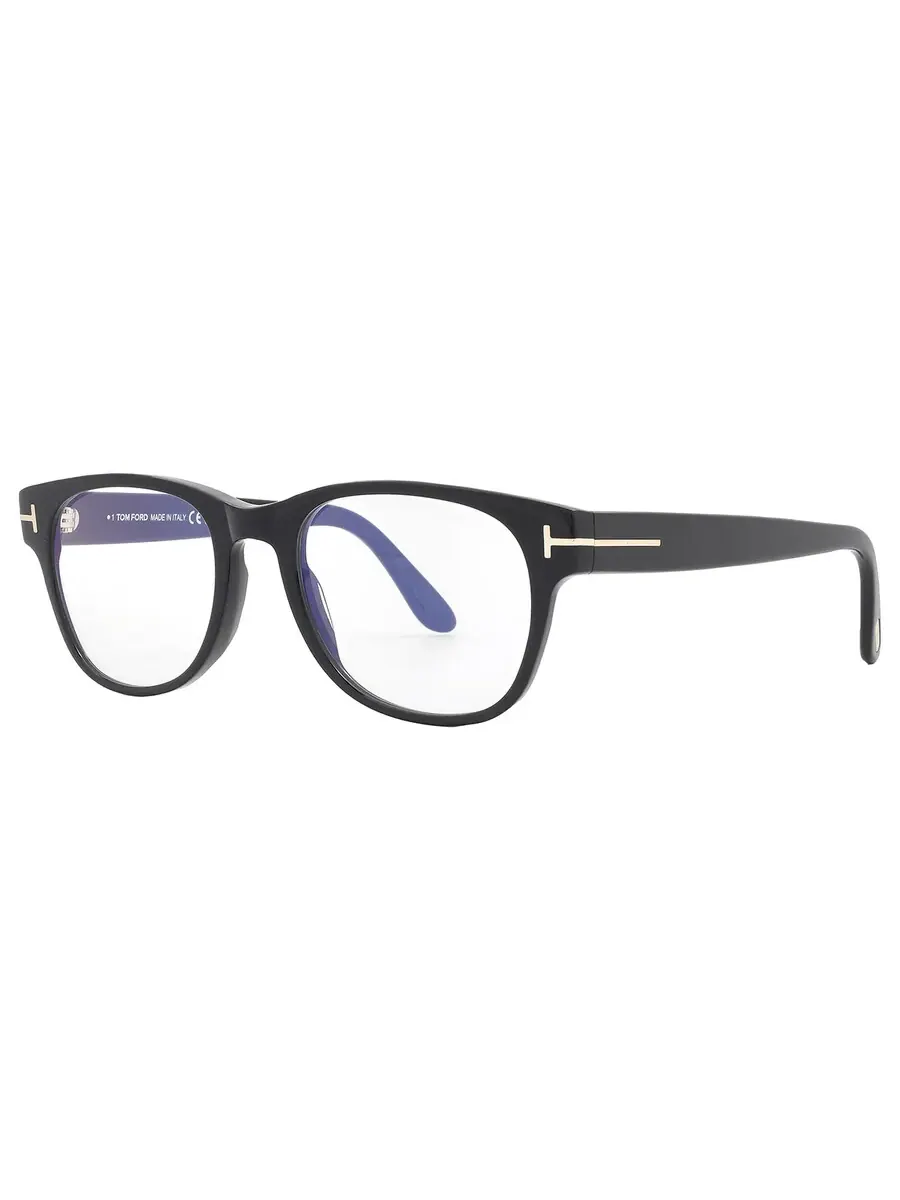 Мужские очки Tom Ford Blue Light Block Square FT5898-B 001 52 — изображение 2 из 4, черный