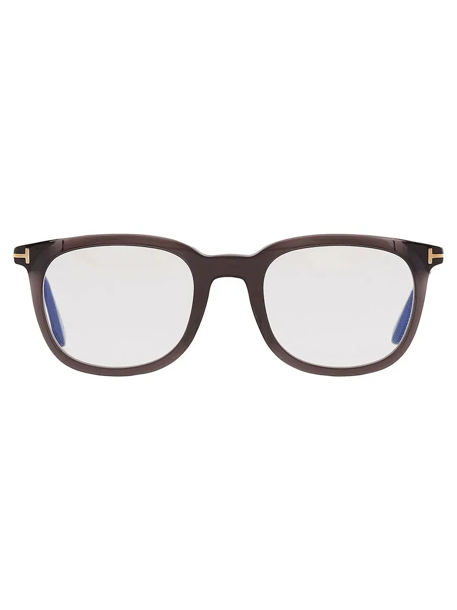 Мужские квадратные очки Tom Ford с защитой от синего света FT5904-B 005 50 — черный