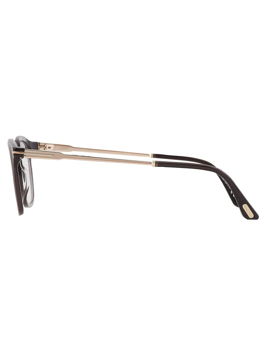 Мужские квадратные очки Tom Ford с защитой от синего света FT5904-B 005 50 — изображение 4 из 4, черный