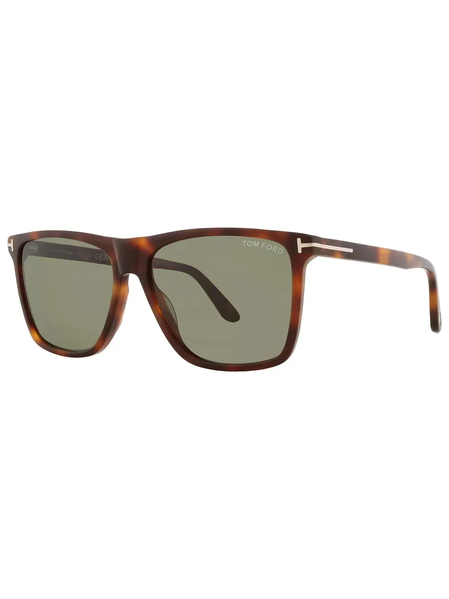 Мужские солнцезащитные очки Tom Ford Fletcher Green Square FT0832 53N 59 — изображение 2 из 4, хавана