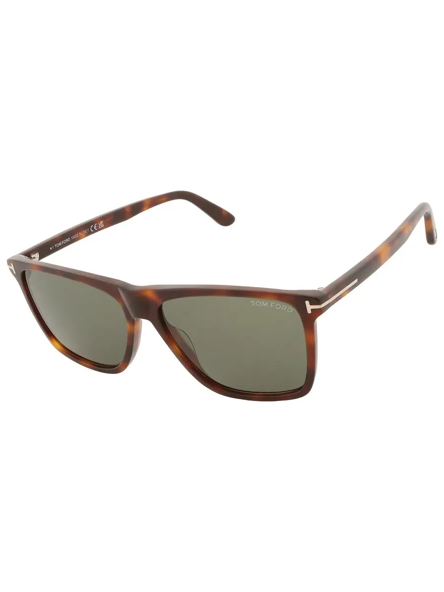 Мужские солнцезащитные очки Tom Ford Fletcher Green Square FT0832 53N 59 — изображение 3 из 4, хавана