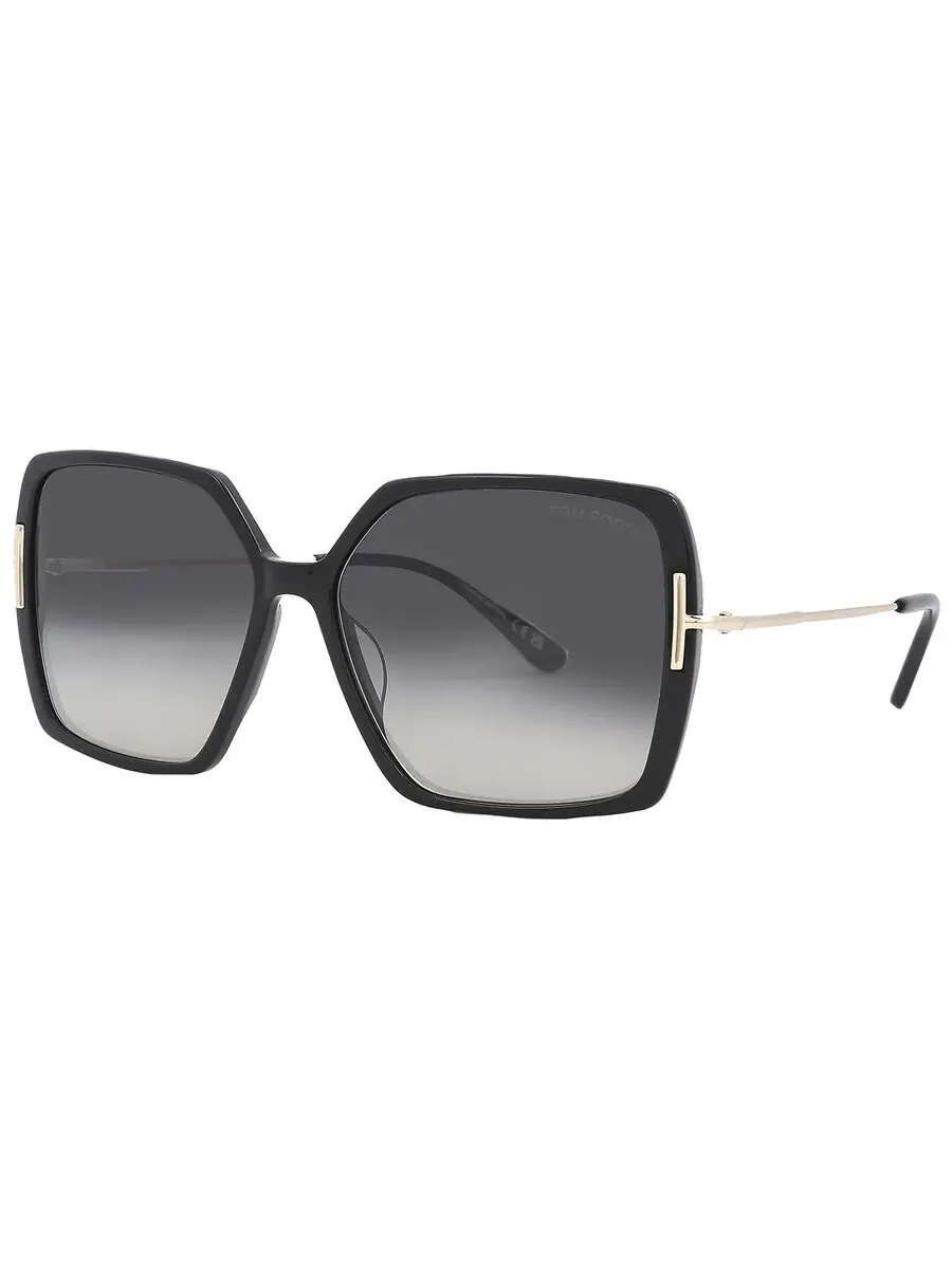 Очки для женщин Tom Ford Joanna Smoke с градиентными линзами FT1039 01B 59 — изображение 3 из 5, серый