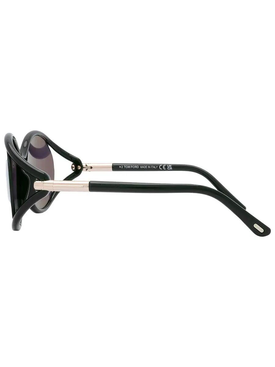 Женские солнцезащитные очки Tom Ford Melody Smoke Oval FT1090 01A 59 — изображение 5 из 5, серый