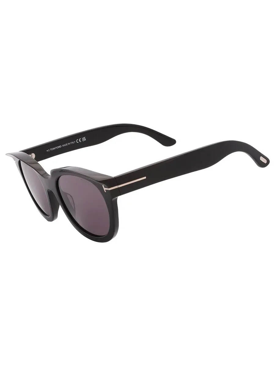 Женские солнцезащитные очки Tom Ford Tamara Smoke Oval FT1114 01A 54 — изображение 4 из 5, серый