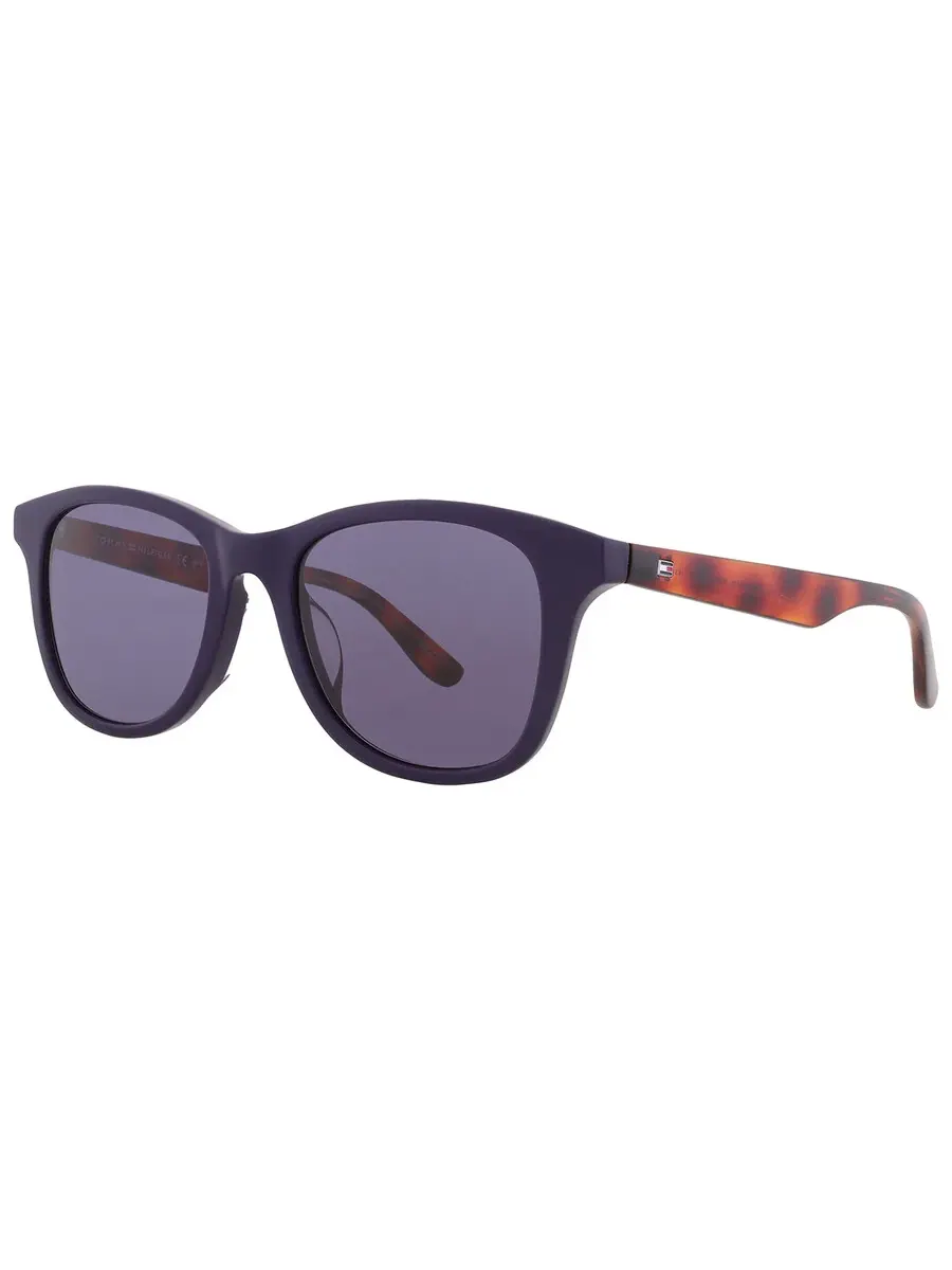 Мужские солнцезащитные очки Tommy Hilfiger серые квадратные TH 1506/F/S 0PJP 51 — изображение 2 из 5, черный