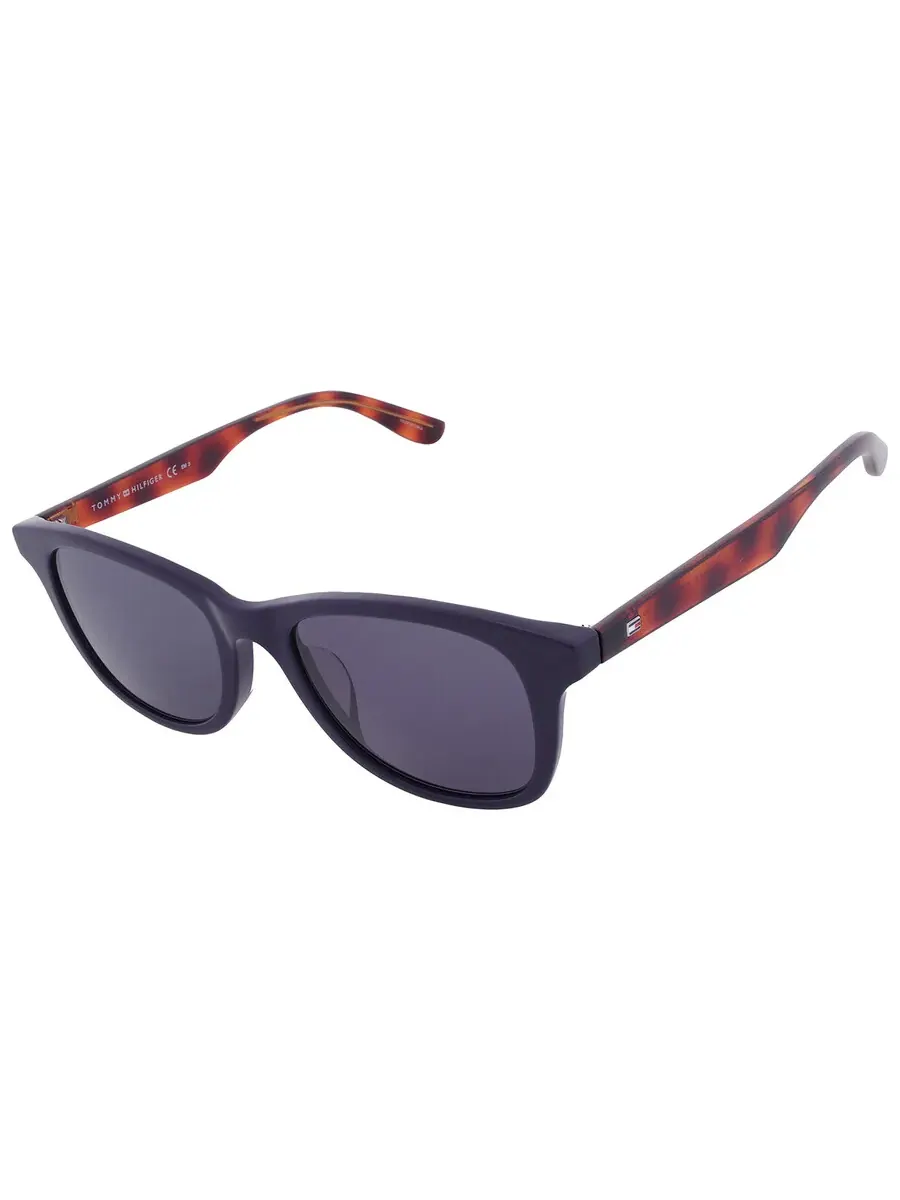 Мужские солнцезащитные очки Tommy Hilfiger серые квадратные TH 1506/F/S 0PJP 51 — изображение 3 из 5, черный