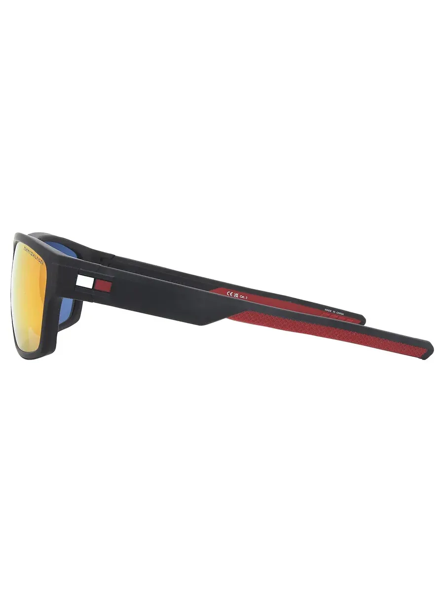 Мужские прямоугольные солнцезащитные очки Tommy Hilfiger Infrared TH 1978/S 0003/MI 60 — изображение 4 из 6, красный