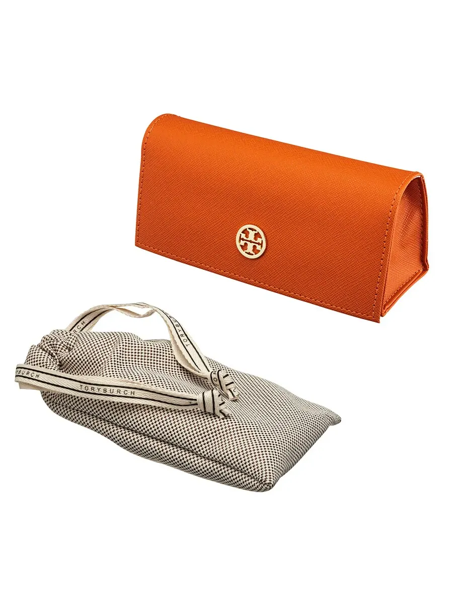 Солнцезащитные очки женские Tory Burch оливково-коричневого цвета, овальная форма TY7210U 201073 52 — изображение 5 из 5