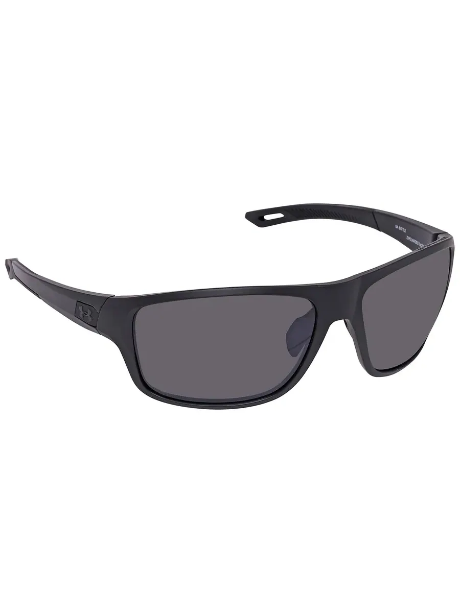 Серые мужские солнцезащитные очки Under Armour UA 0004/S 0003/6C 65 — изображение 2 из 3, черный