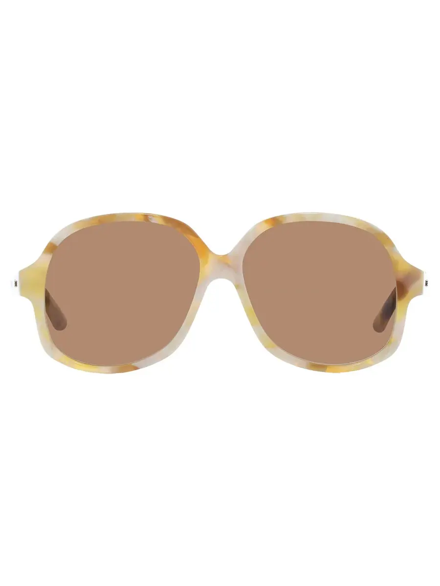 Солнцезащитные очки унисекс Valentino Brown Irregular VLS-177 B 59 Valentino Garavani — белый