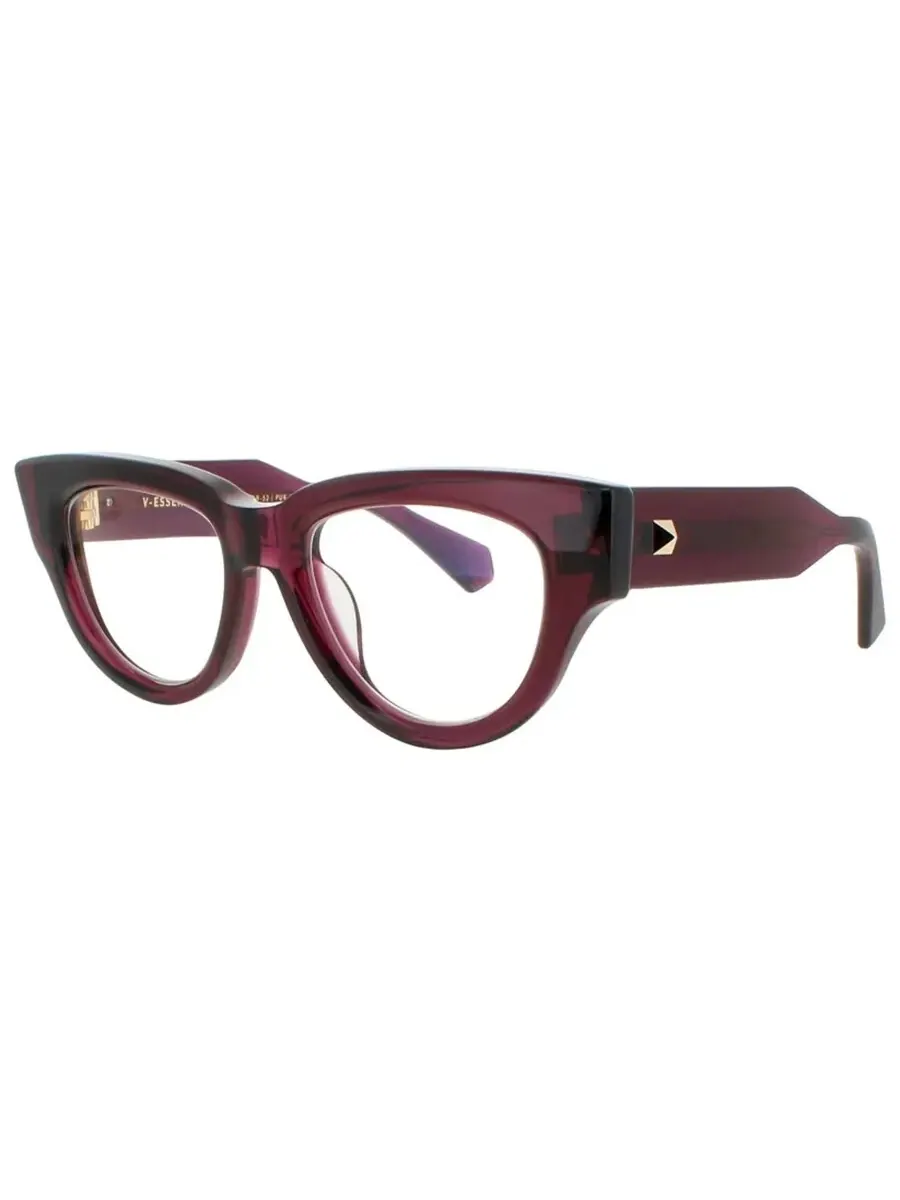 Valentino Garavani Valentino ESSENTIAL - III Демонстрационные кошачий глаз женские очки VLX-125 B 52 — красный