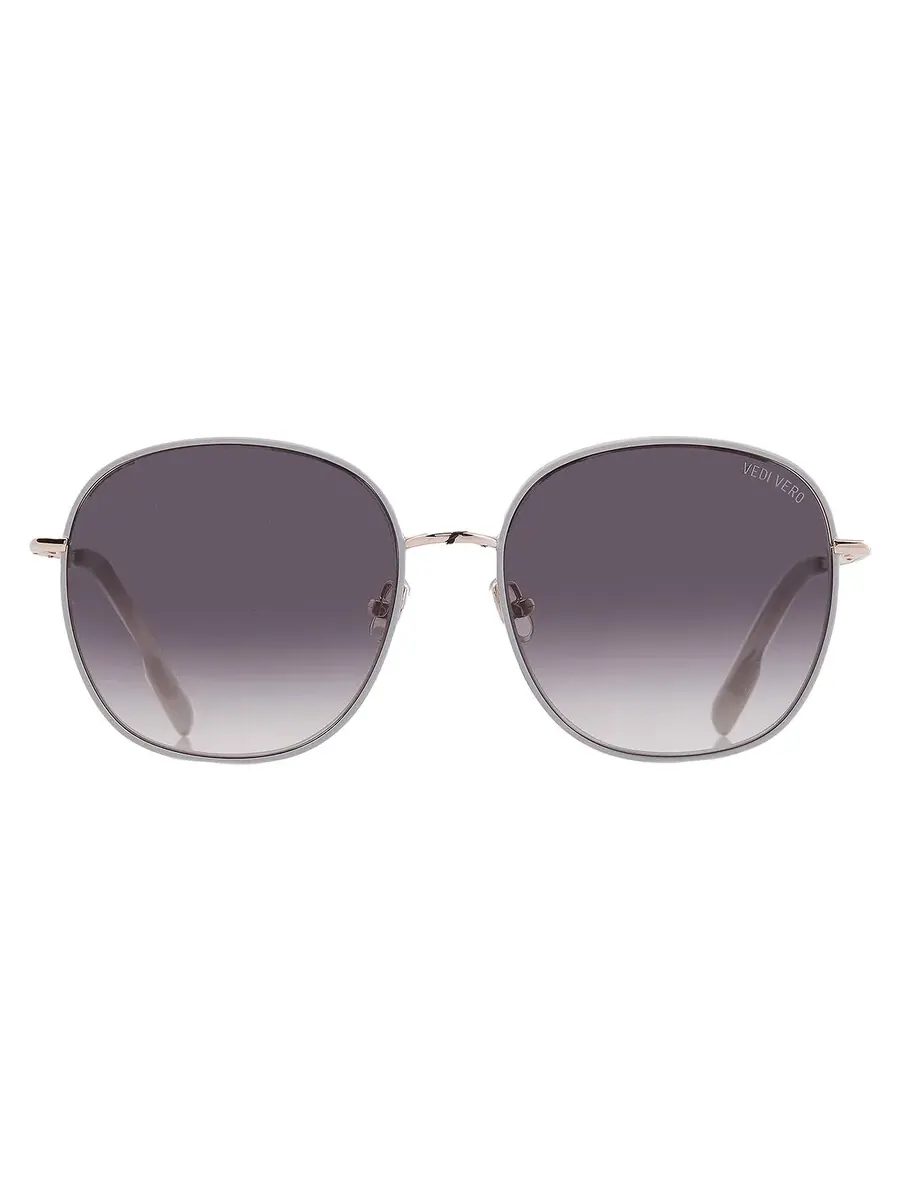 Женские солнцезащитные очки Vedi Vero Grey Gradient Square VVBM09 GRY 58 — серый