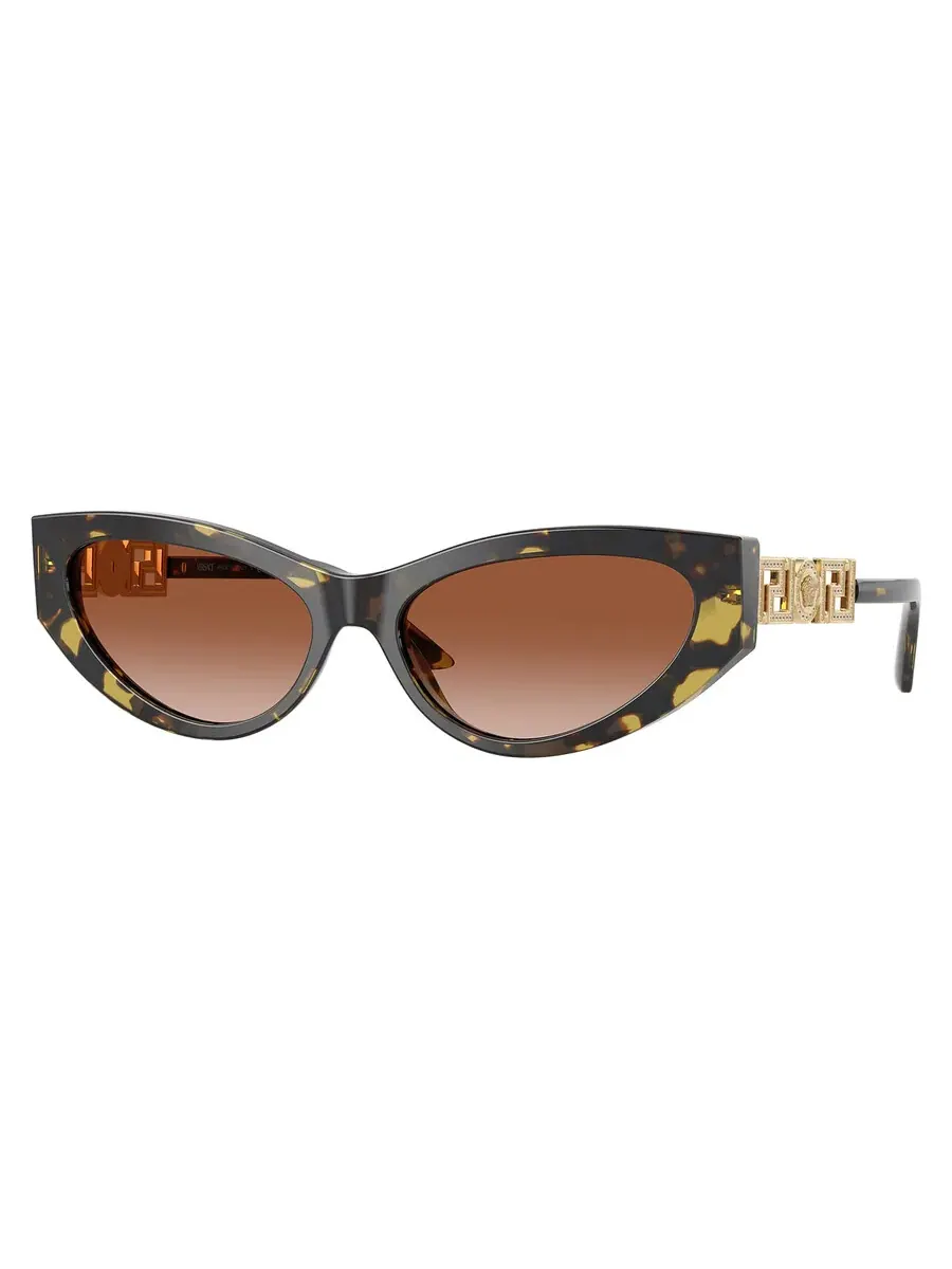 Женские солнцезащитные очки Versace Brown Gradient Cat Eye VE4470B 547013 56 — коричневый