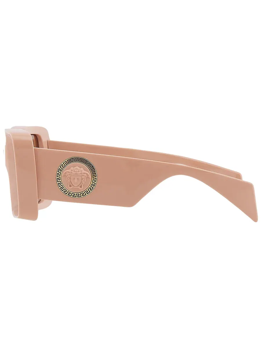 Женские солнцезащитные очки Versace Brown Square VE4473U 548973 56 — изображение 5 из 6, бежевый