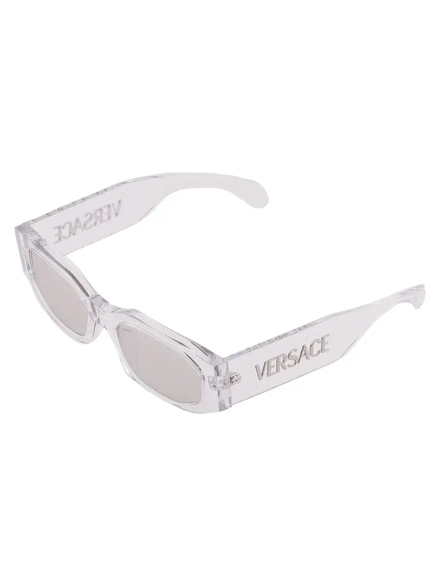 Солнцезащитные очки Versace Clear Mirror Silver Irregular VE4489U 148/8V 55 — изображение 3 из 5, прозрачный