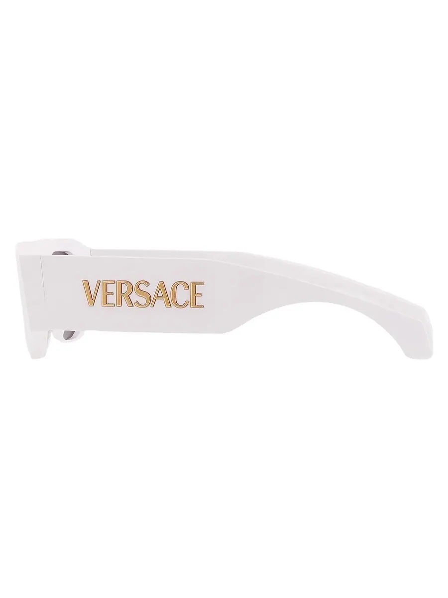 Солнцезащитные очки женские Versace темно-серые нерегулярные VE4489U 314/87 55 — изображение 4 из 5, белый