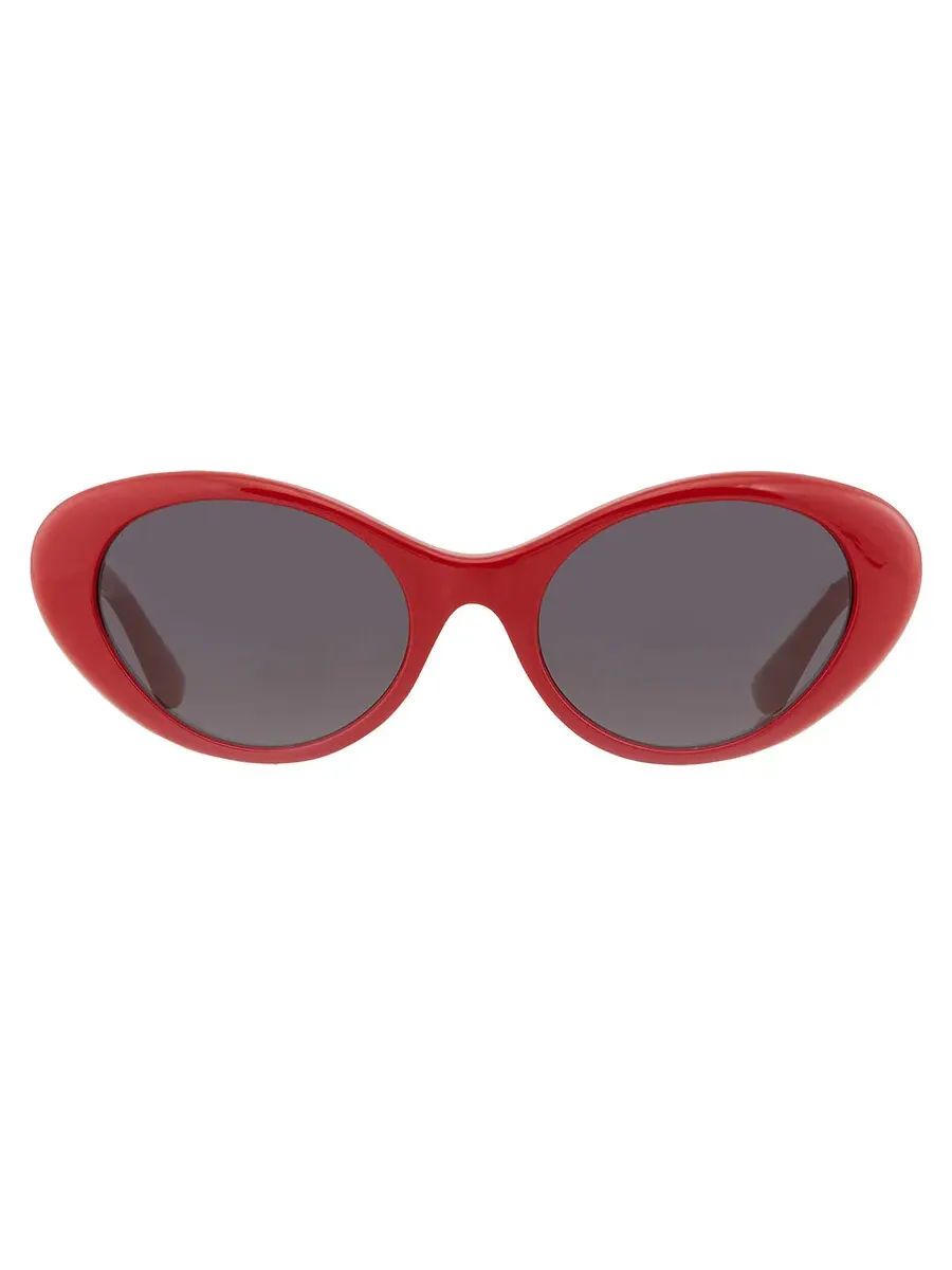 Очки солнцезащитные женские Versace Dark Grey Oval VE4455U 534487 53