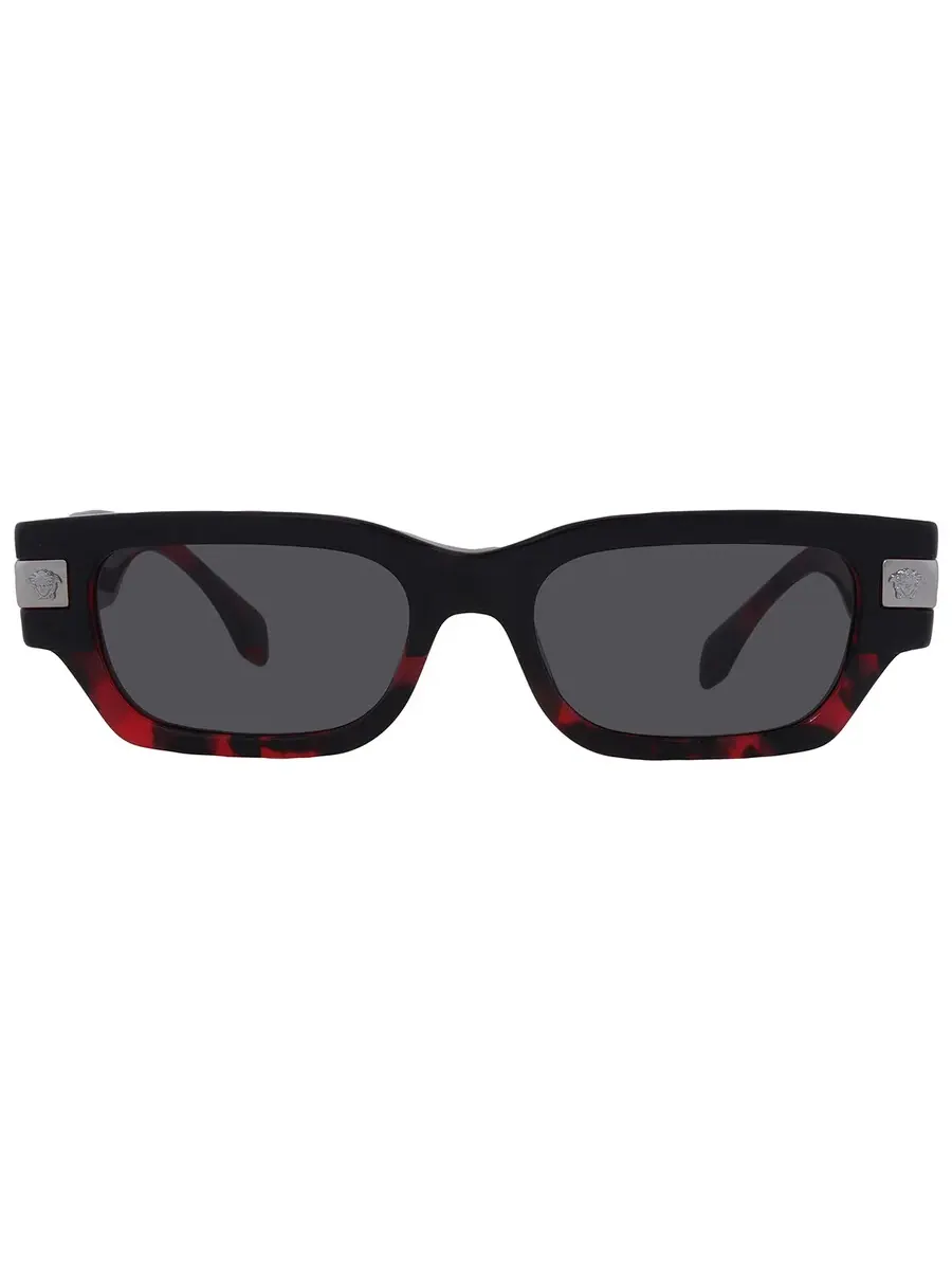 Мужские прямоугольные солнцезащитные очки Versace Dark Grey VE4465 545787 53