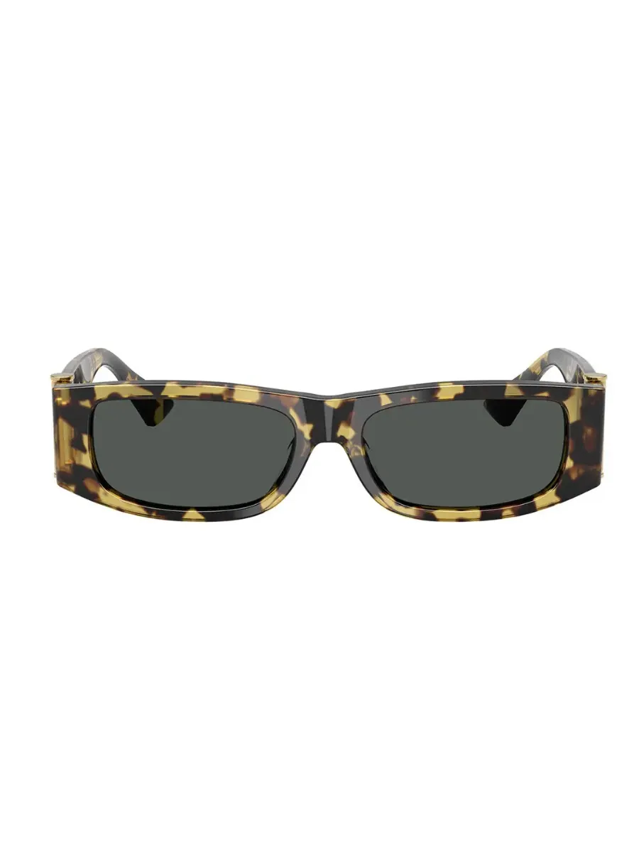 Солнцезащитные очки женские прямоугольные Versace темно-серого цвета VE4476U 777/87 55 — изображение 2 из 4, хавана