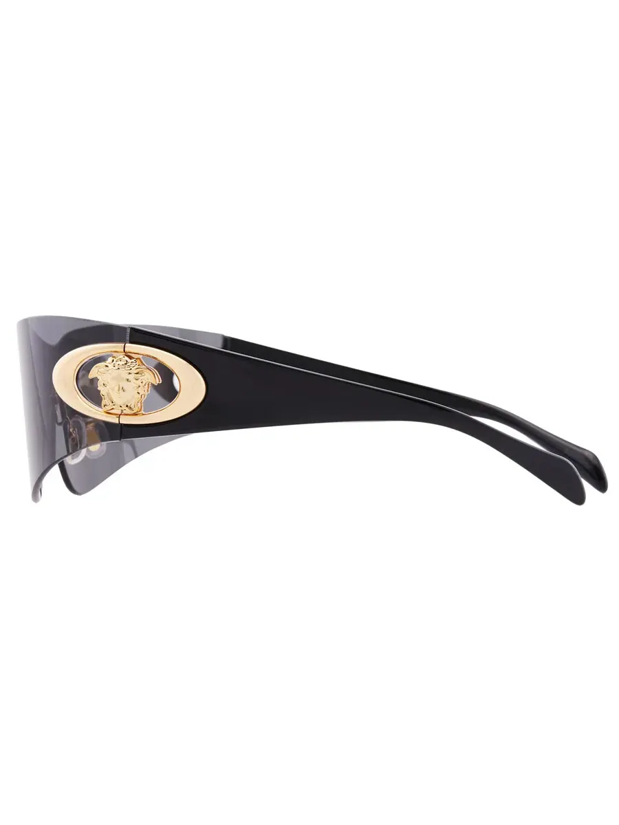 Мужские солнцезащитные очки Versace Dark Grey Shield VE2280 100287 42 — изображение 4 из 5, серый