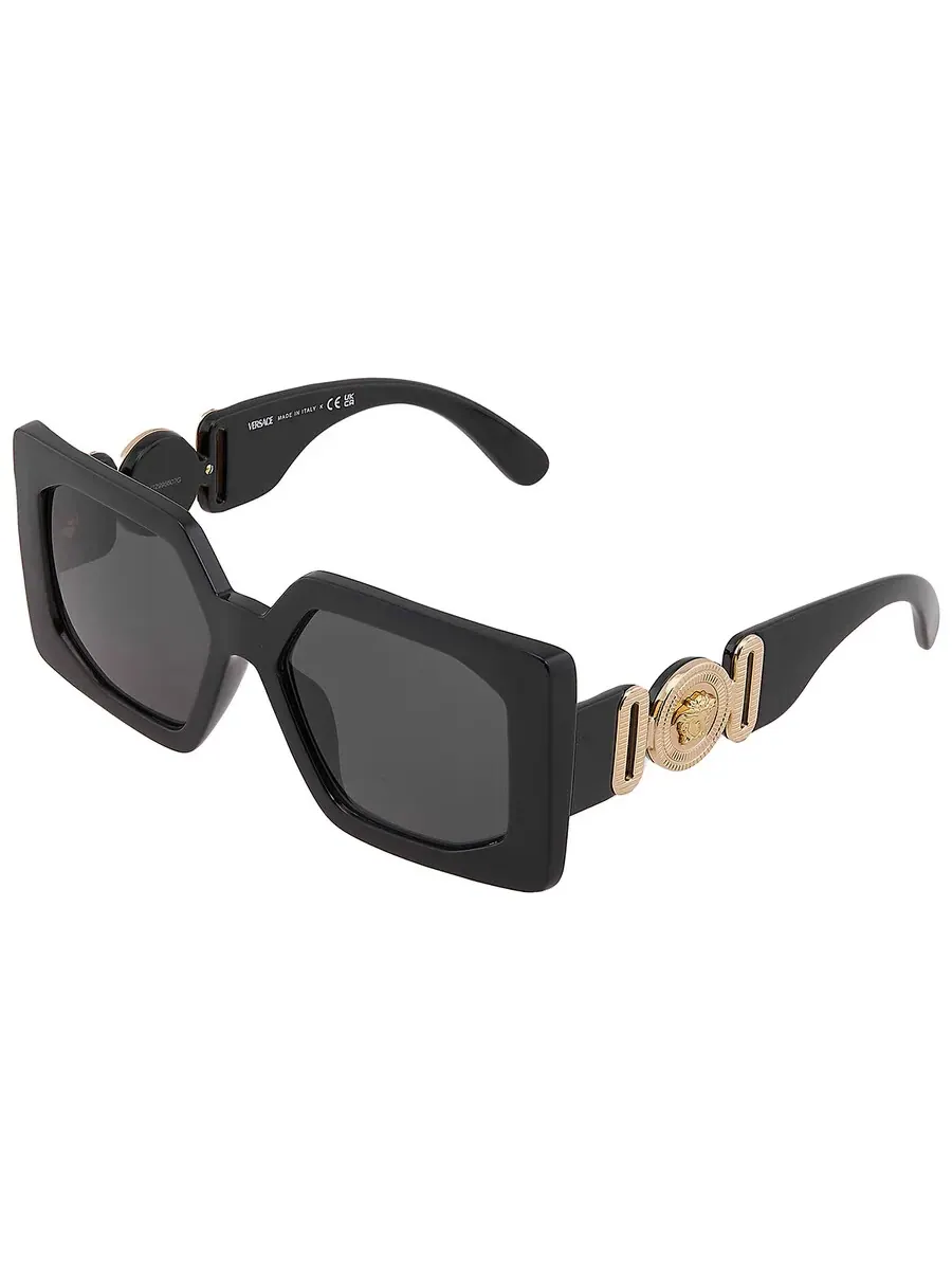 Мужские солнцезащитные очки Versace Dark Grey Sport VE4478U GB1/87 55 — изображение 3 из 5, черный