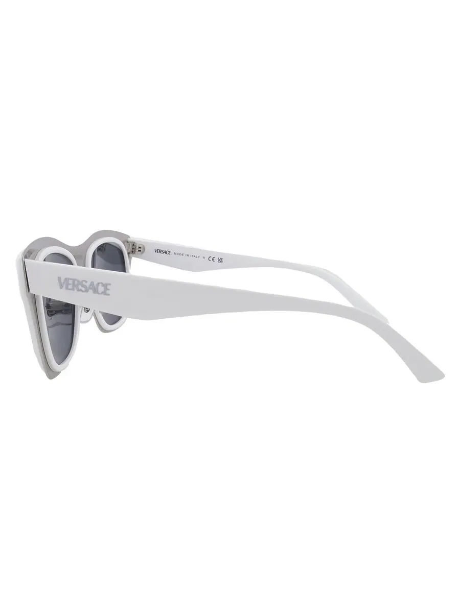 Мужские солнцезащитные очки Versace Dark Grey Square VE2272 314/87 53 — изображение 4 из 5, белый