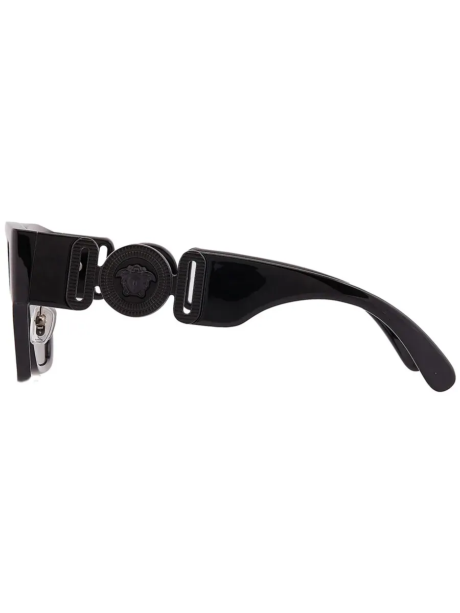Мужские солнцезащитные очки Versace Dark Grey Square VE4483D 536087 57 — изображение 4 из 5, черный